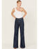 Image #1 - Wrangler Women's Wanderer High Rise Wide Leg Stretch Denim Jeans, , hi-res