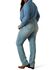 Image #1 - Ariat Women's Yara Light Wash Straight Stretch Denim Jeans - Plus, Light Wash, hi-res