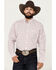 Image #1 - George Strait by Wrangler Men's Checkered Print Long Sleeve Button-Down Shirt, White, hi-res