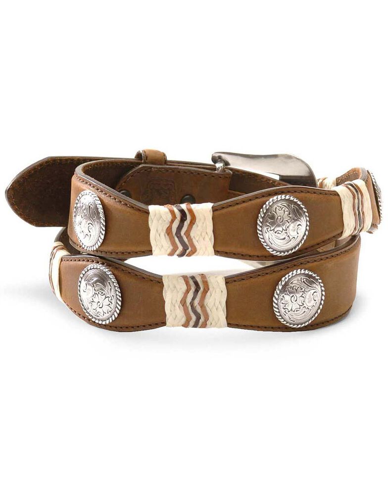tony lama leather belt