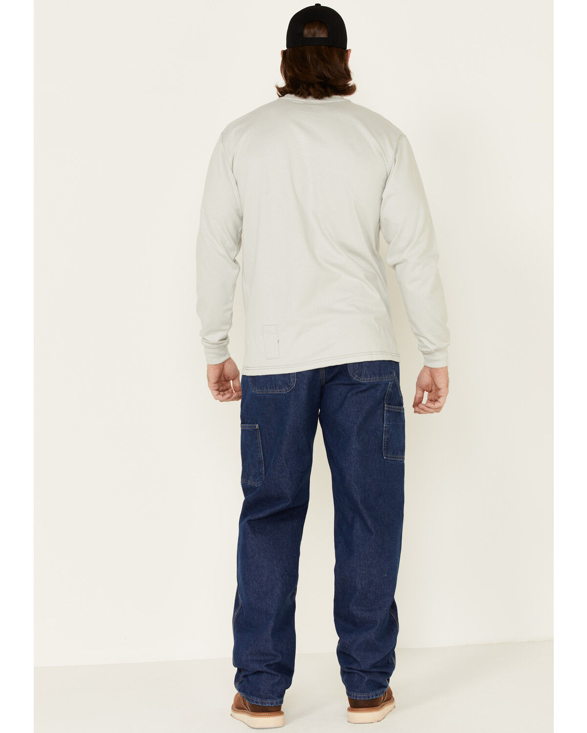 Image #3 - Carhartt Men's FR Signature Denim Dungaree Work Jeans, Denim, hi-res