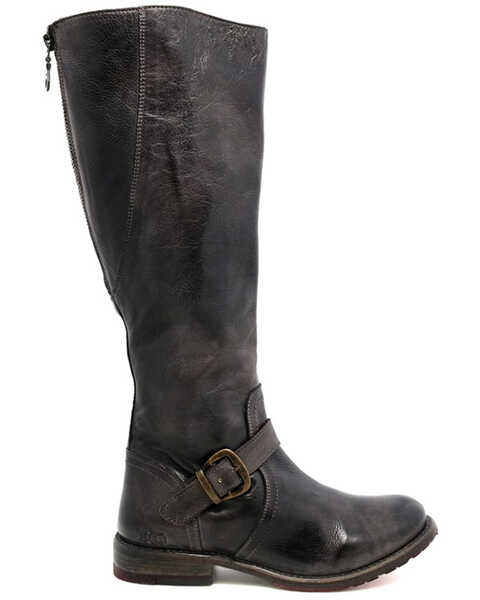 Image #2 - Bed Stu Women's Glaye Rustic Riding Boots - Round Toe, Black, hi-res