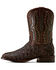 Image #2 - Ariat Men's Ashwood Exotic Pirarucu Western Boots - Broad Square Toe, Brown, hi-res