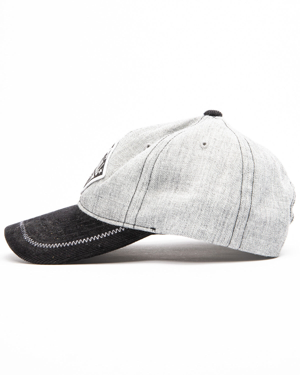 Image #2 - Rock & Roll Cowboy Men's Mountain Logo Patch Cap, Grey, hi-res