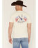 Image #1 - Wrangler Men's Patriotic Eagle Short Sleeve Graphic T-Shirt, Off White, hi-res