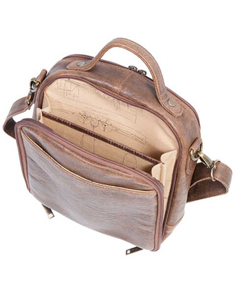 Image #3 - Scully Women's Leather Travel Tote, Brown, hi-res