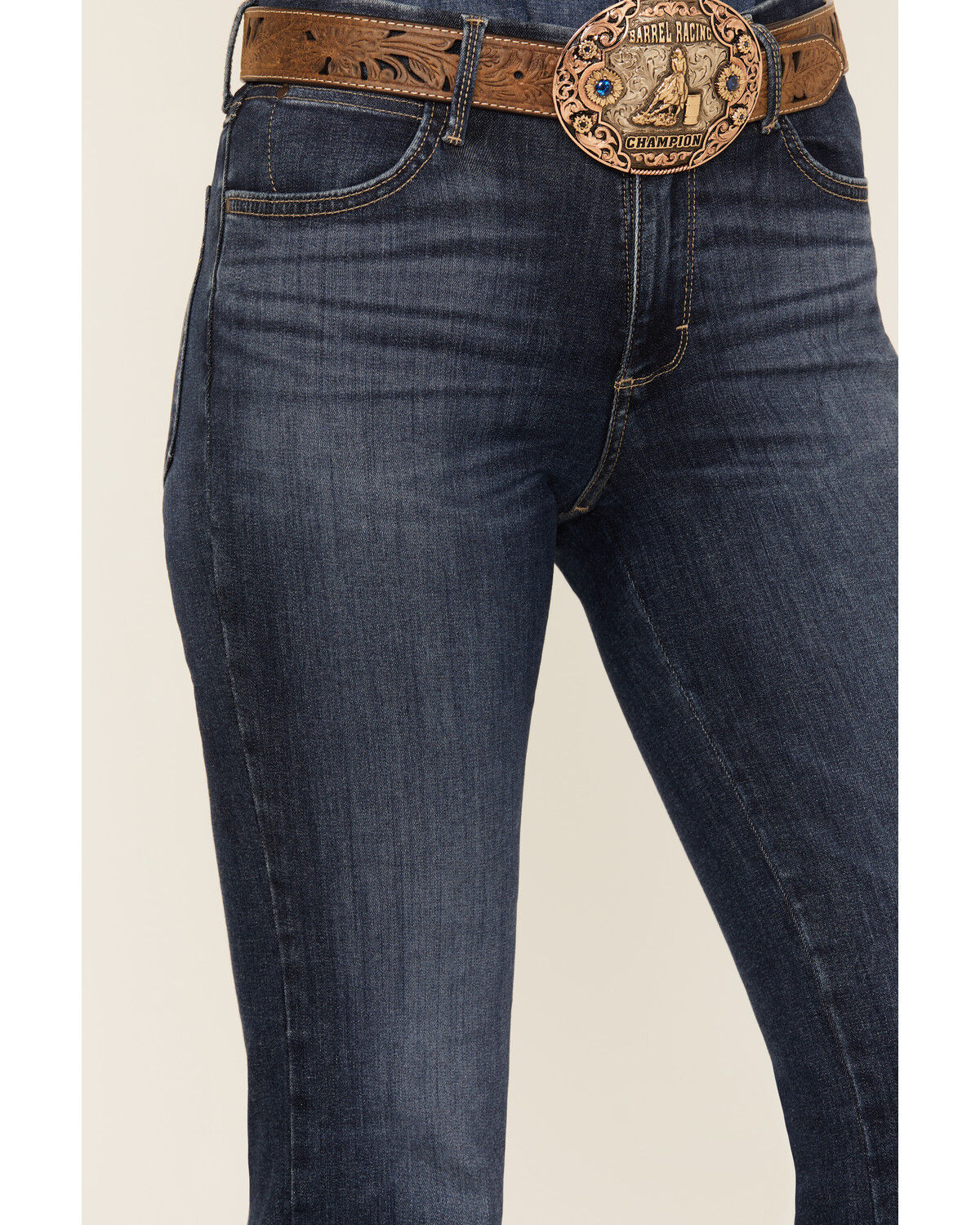 Image #2 - Wrangler Women's Lacey Dark Wash High Rise Bootcut Stretch Denim Jeans, Dark Wash, hi-res