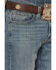 Image #2 - Cody James Men's Bozeman Wash Wyatt Slim Bootcut Stretch Denim Jeans, Indigo, hi-res