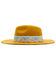 Shyanne Women's Spaced Stone Jacquard Wool Felt Western Fedora Hat , Mustard, hi-res