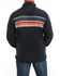 Image #3 - Cinch Men's Striped Print Quarter Snap Long Sleeve Pullover, Navy, hi-res