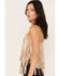 Image #2 - Shyanne Women's Cropped Fringe Tank Top, Taupe, hi-res