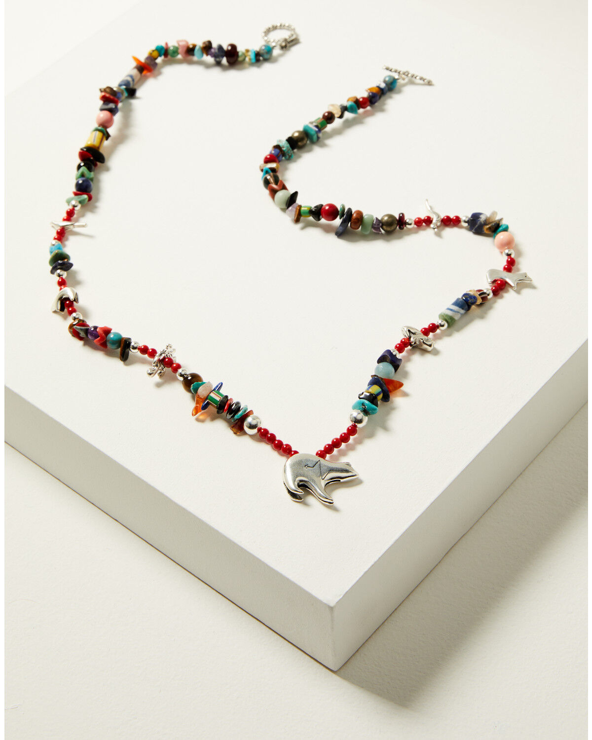 Image #1 - Paige Wallace Women's Bear Fetish Necklace, Multi, hi-res
