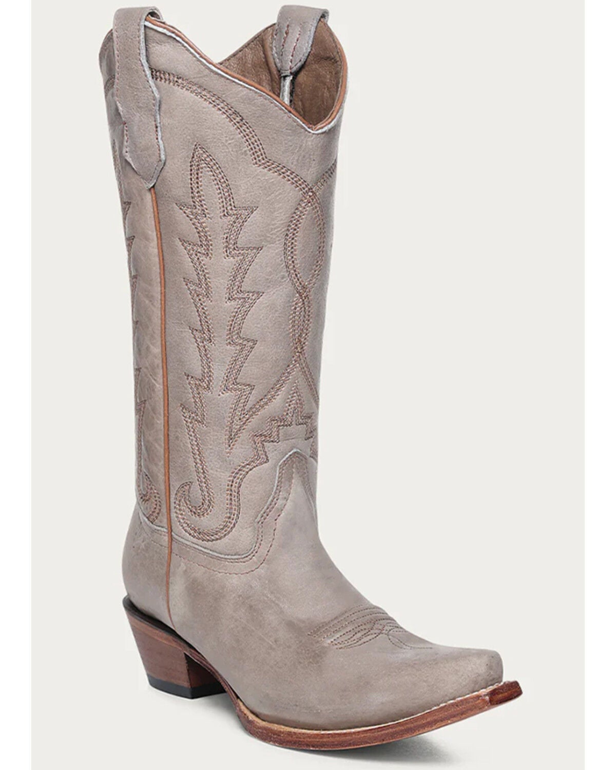 Circle G Women's Western Booties - Snip Toe, Sand, hi-res