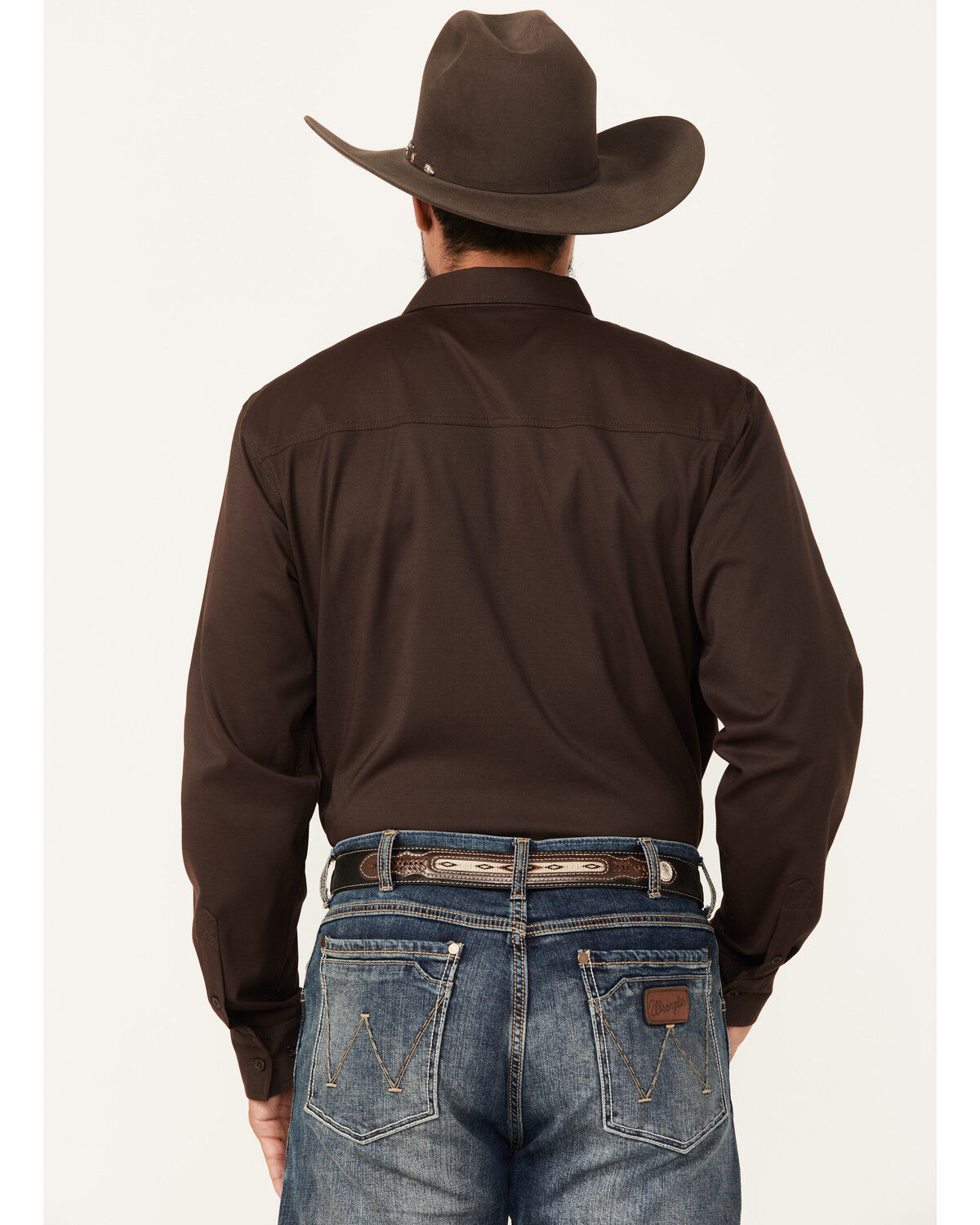 Image #4 - RANK 45® Men's Logo Long Sleeve Button-Down Performance Western Shirt, , hi-res