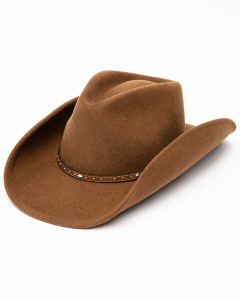 Cody James Fawn Felt Cowboy Hat , Brown, hi-res