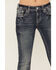 Image #4 - Grace in LA Women's Medium Wash Steerhead Embroidered Bootcut Stretch Denim Jeans, Medium Wash, hi-res