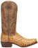 Image #2 - Dan Post Men's Marco Exotic Full-Quill Ostrich Western Boots - Square Toe, Brown, hi-res