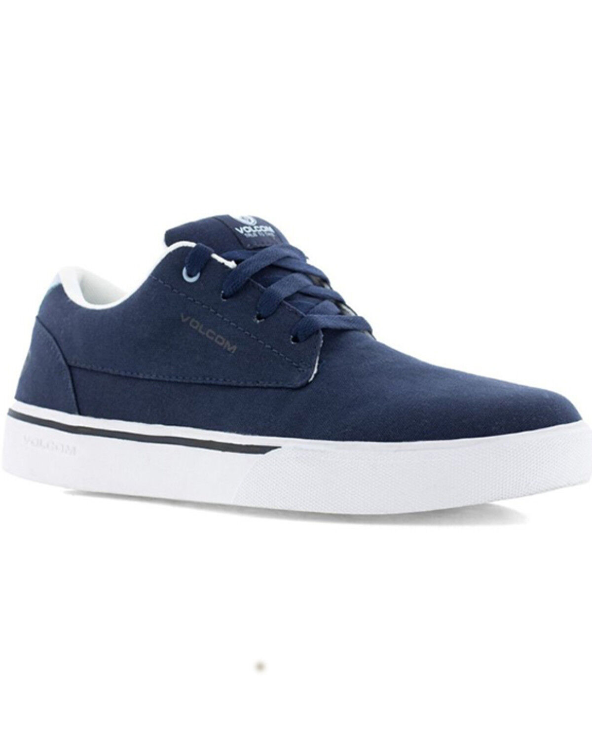 Image #1 - Volcom Men's True Skate Inspired Work Shoes - Composite Toe, Navy, hi-res