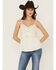 Image #1 - Shyanne Women's Swiss Dot Embroidered Mesh Cami, Ivory, hi-res