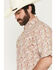 Image #2 - George Strait by Wrangler Men's Paisley Print Short Sleeve Button-Down Stretch Western Shirt, Tan, hi-res