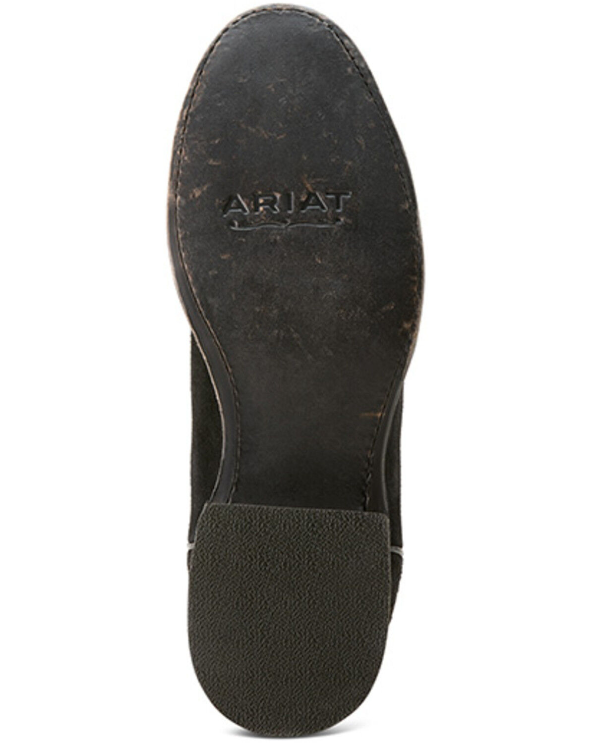 Image #5 - Ariat Men's Downtown Suede Western Boots - Round Toe, Black, hi-res