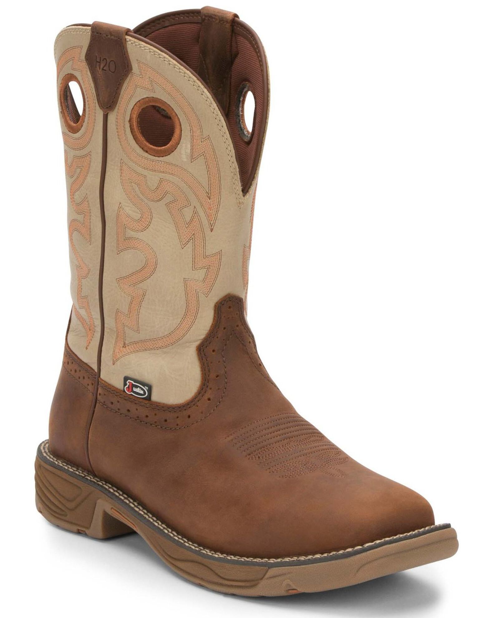 Justin Men s Stampede Rush Western Work Boots Composite Toe