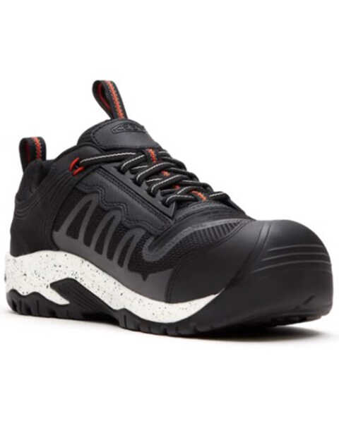 Image #1 - Keen Men's Reno Low Waterproof Work Shoes - Composite Toe, Light Red, hi-res