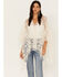 Image #2 - Shyanne Women's Lace Tassel Poncho, Ivory, hi-res