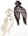 Idyllwind Women's Annette Fringe Hair Scrunchies - 2 Pack, Brown, hi-res