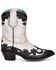 Image #2 - Corral Women's Black Overlay & Studs Western Boots - Round Toe, Black/white, hi-res