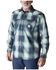 Image #1 - Carhartt Men's FR Montana Plaid Print Relaxed Fit Midweight Twill Long Sleeve Snap Work Shirt, Navy, hi-res