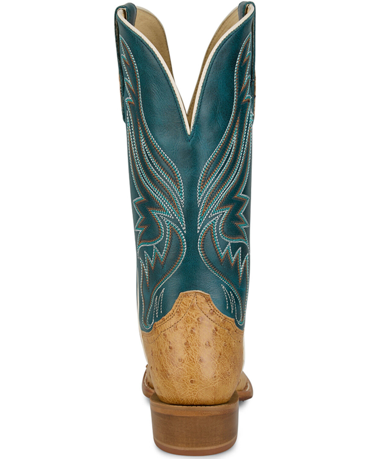 Image #5 - Tony Lama Women's Zaire Exotic Full Quill Ostrich Western Boots - Square Toe, Tan, hi-res