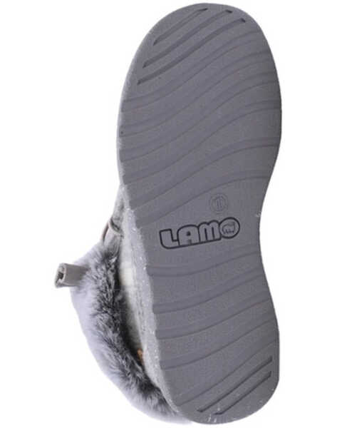 Image #7 - Lamo Footwear Girls' Cassidy Casual Shoes - Moc Toe, Grey, hi-res