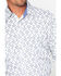 Image #4 - Rock & Roll Denim Men's Triangle Geo Print Long Sleeve Western Shirt , Grey, hi-res