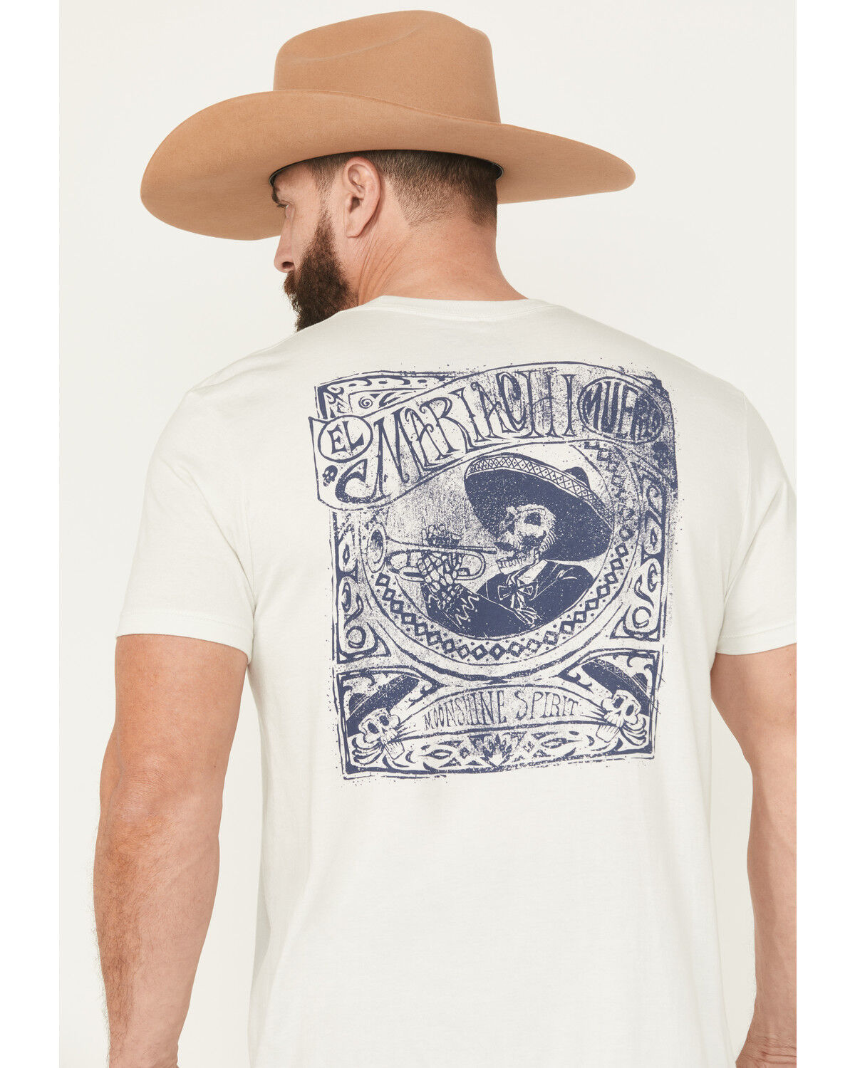 Image #4 - Moonshine Spirit Men's EL Mariachi Short Sleeve Graphic T-Shirt, Ivory, hi-res