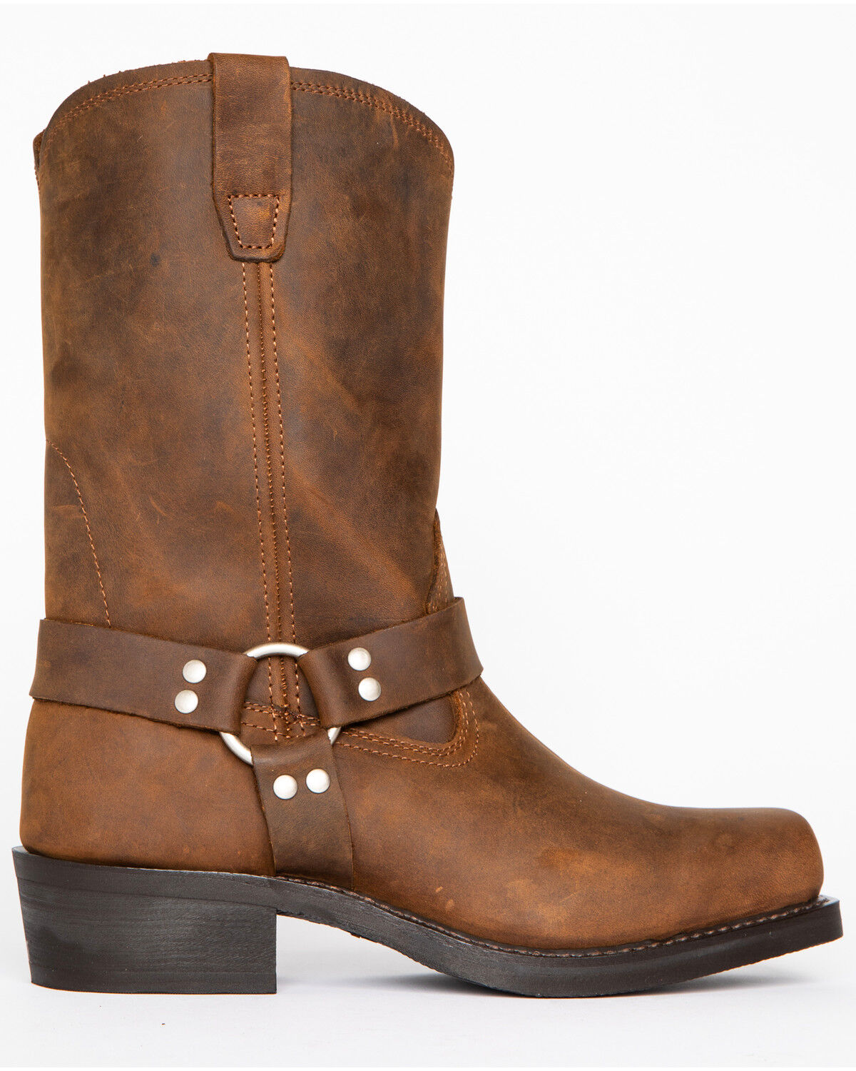 square toe harness boots