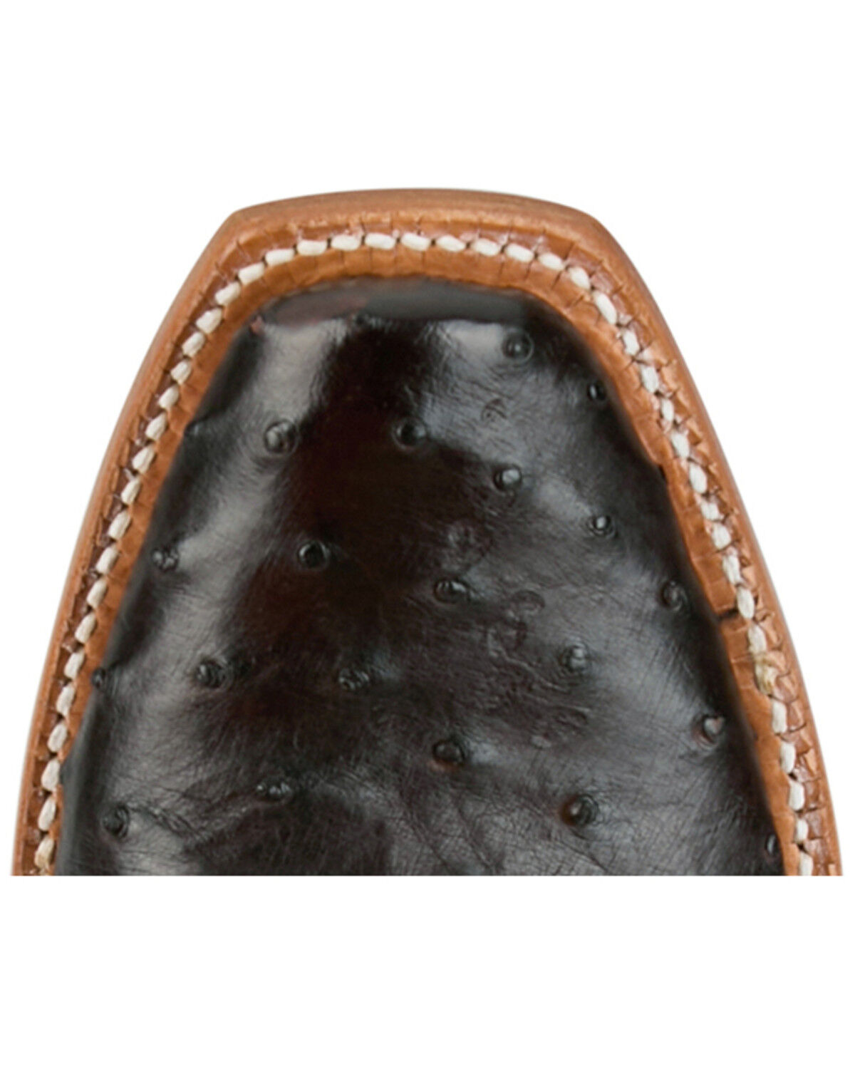 Image #6 - Tony Lama Women's Zaire Exotic Full Quill Ostrich Western Boots - Square Toe, Chocolate, hi-res