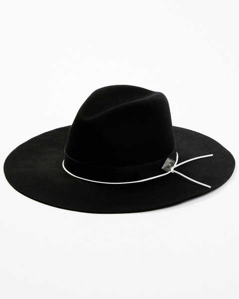 Image #1 - Idyllwind Women's Waycross Felt Western Fashion Hat, Black, hi-res