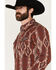 Image #2 - RANK 45&reg; Men's Fireball Southwestern Long Sleeve Snap Stretch Performance Western Shirt, Red, hi-res