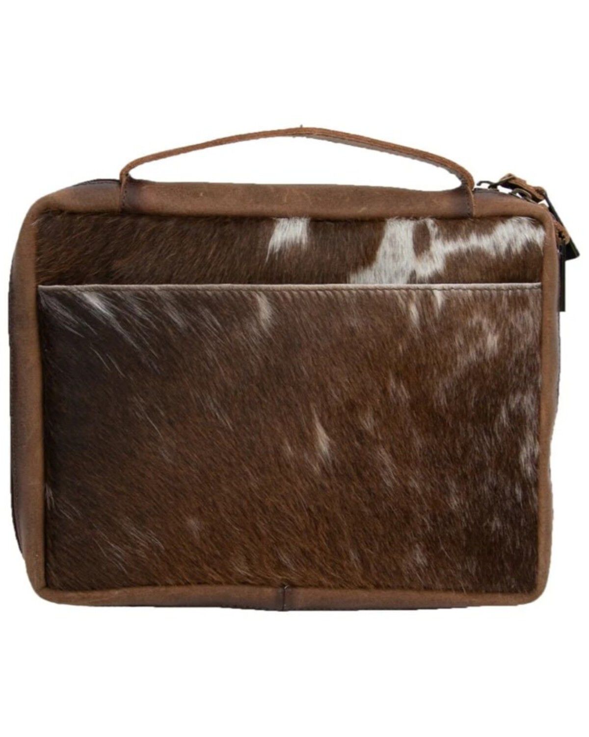 Image #2 - STS Ranchwear by Carroll Cowhide Bible Cover, Distressed Brown, hi-res
