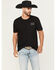 Image #2 - Cody James Men's Skull Bold Short Sleeve T-Shirt, Black, hi-res