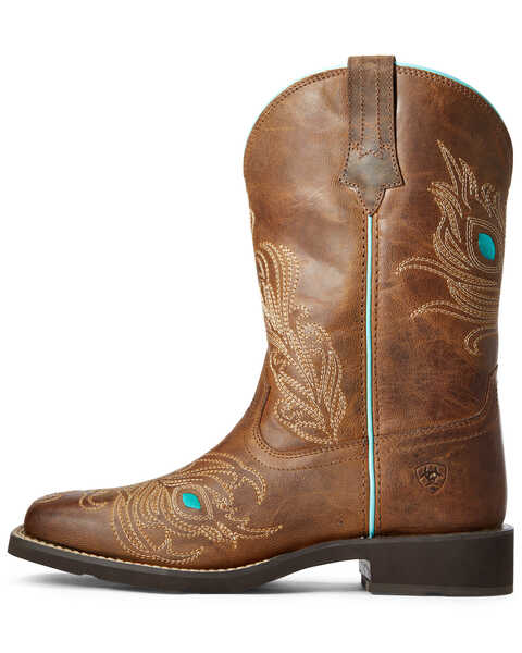 Image #2 - Ariat Women's Bright Eyes II Western Performance Boots - Broad Square Toe, Brown, hi-res
