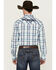 Image #4 - Wrangler Men's Plaid Print Logo Long Sleeve Button-Down Western Shirt , Teal, hi-res