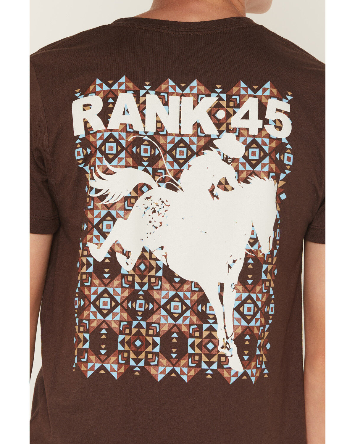 Image #4 - RANK 45® Boys' Gallop Short Sleeve Graphic T-Shirt, Brown, hi-res