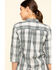 Image #5 - Carhartt Women's Twilight Relaxed 3/4 Sleeve Plaid Shirt, Dark Blue, hi-res