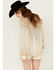 Image #4 - GeeGee Women's Sequins Long Sleeve Button-Down Top , Cream, hi-res