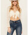 Image #2 - Shyanne Women's Lace Tie Front Bell Sleeve Top , Cream, hi-res