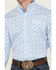 Image #3 - George Strait By Wrangler Men's Paisley Print Long Sleeve Button-Down Stretch Western Shirt, Blue, hi-res