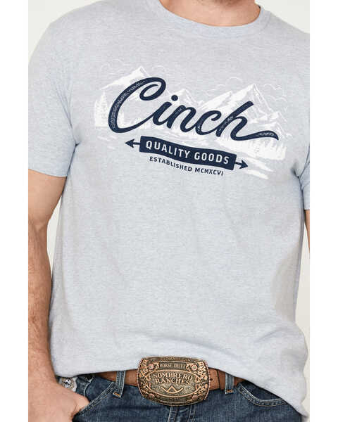 Image #3 - Cinch Men's Quality Goods Short Sleeve Graphic T-Shirt, Heather Grey, hi-res