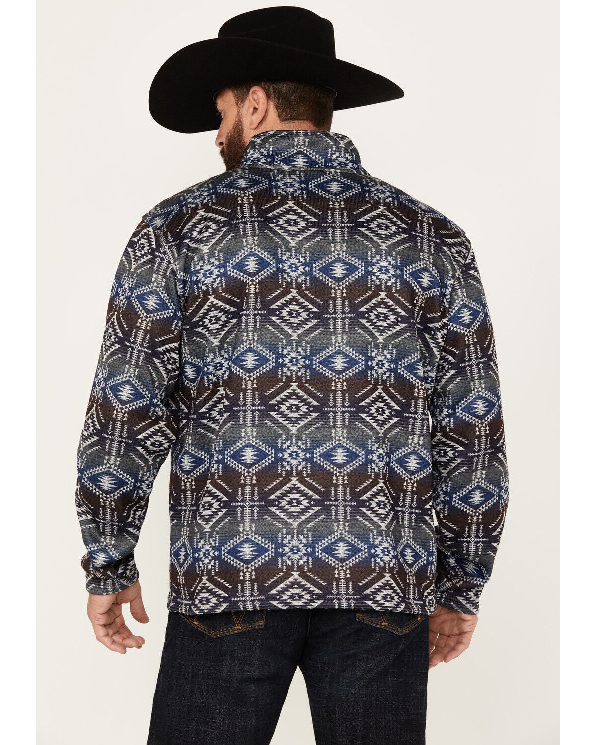 Image #4 - Ariat Men's Wesley Southwestern Print Pullover, , hi-res